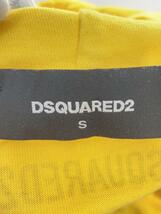 DSQUARED2◆パーカー/S/コットン/イエロー/黄色/S74GU0495/ロゴプリント/プルオーバー/フーディー/_画像3