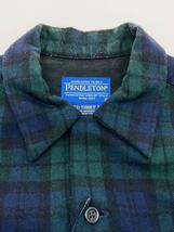 PENDLETON◆長袖シャツ/XS/ウール/GRN/チェック_画像5