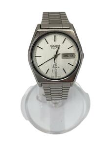 SEIKO◆クォーツ腕時計/アナログ/ステンレス/WHT/SLV/SS/7123-7080