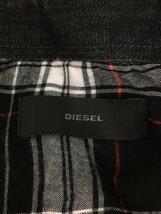 DIESEL◆長袖シャツ/XL/レーヨン/BLK_画像3