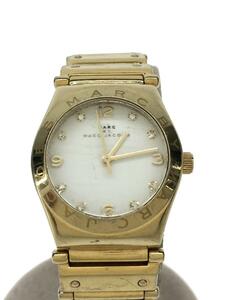 MARC BY MARC JACOBS* quartz wristwatch / analogue / stainless steel /WHT/GLD/SS