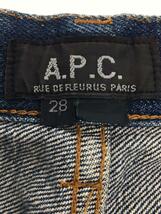 A.P.C.◆ストレートパンツ/28/コットン/IDG/D-TK447_画像4