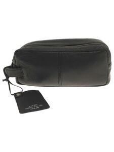 PORTER* second bag / leather /BLK/ plain /016-01077