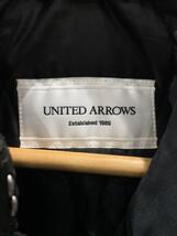 UNITED ARROWS◆コート/M/ポリエステル/BLK/無地/1125-189-5889_画像3