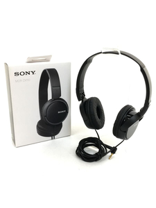 SONY◆ヘッドホン/MDR-ZX110 (B)[ブラック]/2014年製/ソニー