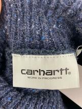 Carhartt◆セーター(厚手)/M/ウール/NVY/I023370/WIP アングリスティックタートルネックニットジャンパー_画像3