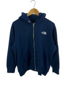 THE NORTH FACE◆SQUARE LOGO ZIP HOODIE_スクエア ロゴ フルジップ フーディ/M/ポリエステル/NVY/