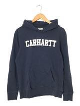 Carhartt◆hooded college sweat/パーカー/S/コットン/インディゴ/DE-79576_画像1