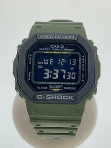 CASIO◆クォーツ腕時計/-/ラバー/BLK/KHK/SS/DW-5610SU