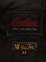 Indian(Indian Motocycle)◆レザージャケット・ブルゾン/38/レザー/BLK_画像3