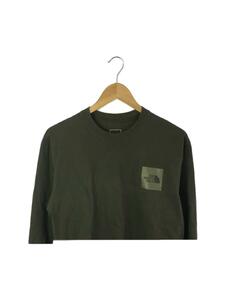 THE NORTH FACE◆長袖Tシャツ/M/コットン/KHK/NT82136