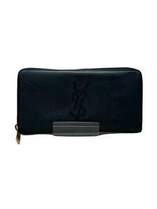 YVES SAINT LAURENT rive gauche◆長財布/レザー/ブラック/レディース