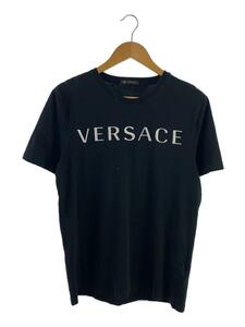 VERSACE◆Tシャツ/L/コットン/BLK/プリント/A87021S A230901