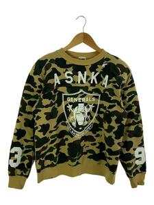 A BATHING APE◆ASNKA GENERALS 1st CAMO/スウェット/S/コットン/グリーン/カモフラ