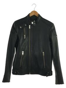 DIESEL* single rider's jacket /S/ sheep leather /BLK