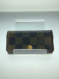 LOUIS VUITTON◆ミュルティクレ4_ダミエ・エベヌ_BRW/-/BRW/メンズ