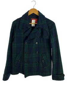 Woolrich◆ピーコート/M/ウール/GRN/チェック/2w5-8950