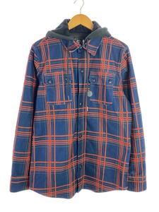 VOLCOM◆CHAINSAW FLANNEL JACKET/M/レッド/G2851300