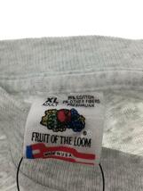 FRUIT OF THE LOOM◆90s/長袖Tシャツ/XL/コットン/GRY_画像3