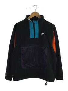 adidas◆フリースジャケット/XL/コットン/BLK