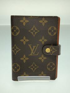 LOUIS VUITTON◆アジェンダPM_モノグラム_BRW/PVC/BRW/総柄/メンズ