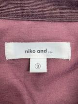 niko and...◆コーデュロイノーカラーワンピース/3/コットン/BRD/無地_画像3