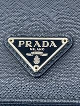 PRADA◆長財布/レザー/NVY/無地/レディース_画像3