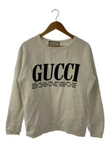 GUCCI◆ロゴプリント/スウェット/XS/コットン/WHT/517139