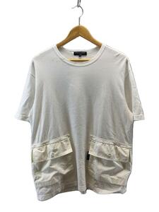 COMME des GARCONS HOMME◆Tシャツ/L/コットン/WHT/無地/HG-T007