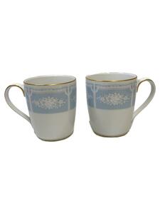 Noritake◆レースウッドゴールド/ペアマグカップ/2点セット/WHT