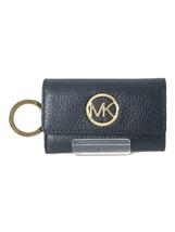 MICHAEL KORS◆キーケース/レザー/NVY/無地/レディース/AV-1810_画像1