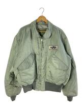 ALPHA INDUSTRIES◆CWU-45/P/フライトジャケット/XXL/ナイロン/GRN/無地/J-23230A_画像1