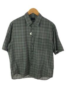 UNITED ARROWS green label relaxing◆半袖シャツ/M/コットン/GRY/チェック/3216-187-1693