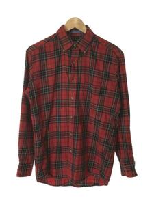 PENDLETON◆長袖シャツ/S/ウール/レッド/チェック/BA034-10774-R