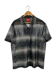 Supreme◆Liberty Lace S/S Shirt/半袖シャツ/L/ポリエステル/BLK