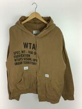 WTAPS◆21SS/RAGS/HOODED/パーカー/-/コットン/BEG/211ATDT-CSM39_画像1