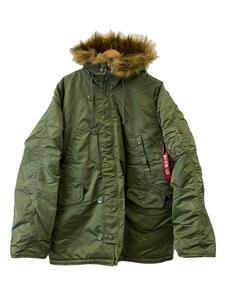 ALPHA INDUSTRIES◆N-3B/フライトジャケット/3L/ナイロン/KHK/20094-8203