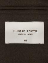 PUBLIC TOKYO◆テーラードジャケット/1/ポリエステル/BRW/151653005_画像3