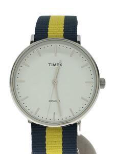 TIMEX◆クォーツ腕時計/アナログ/-/WHT/CR2016