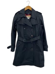 COACH* trench coat /S/ cotton /BLK/F56218