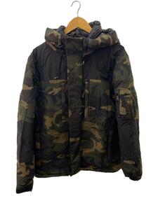 ALPHA INDUSTRIES◆PRIMALOFT PARKA/ダウンジャケット/M/ナイロン/カーキ/カモフラ/TA0645-120