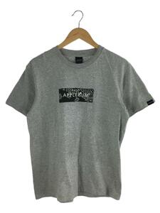 APPLEBUM◆Tシャツ/M/コットン/GRY/無地