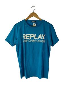 REPLAY◆Tシャツ/-/コットン/BLU/プリント/M6009