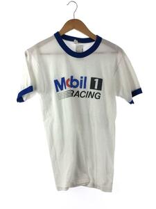 Tシャツ/ラグランT/MOBIL1 RACING OIL/M/コットン/WHT