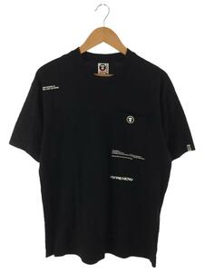 AAPE BY A BATHING APE◆Tシャツ/L/コットン/BLK