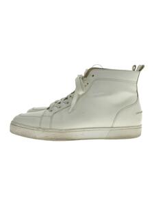 Christian Louboutin◆ハイカットスニーカー/44/WHT/レザー