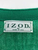 IZOD◆カーディガン/XL/アクリル/GRN/ニット/緑_画像3