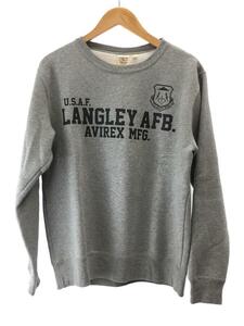 AVIREX◆ウェット/U.S.A.F/CREW NECK SWEAT/裏起毛/6193586/L