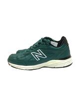 NEW BALANCE◆ローカットスニーカー/27cm/グリーン/レザー/U990TW4/汚れ有_画像1