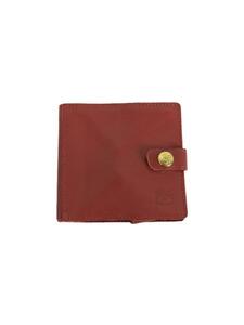 IL BISONTE*2. folding purse / leather / red / plain / lady's 